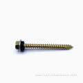 Yellow galvanized self-tapping screws